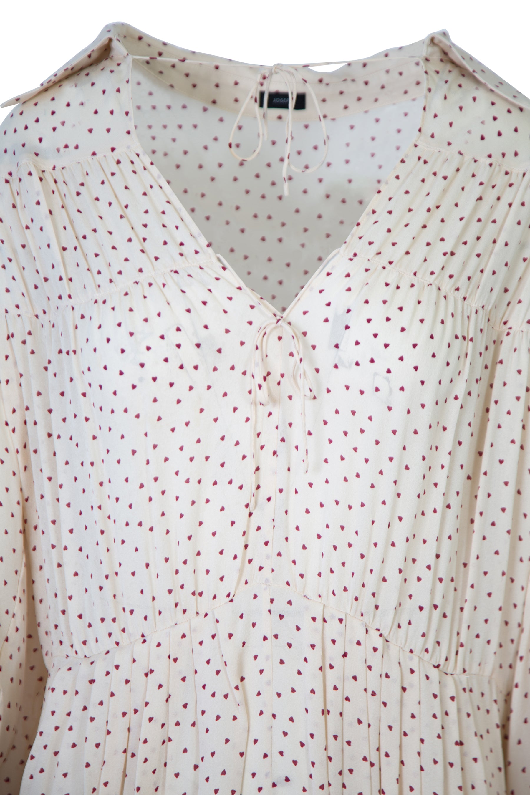 Silky Polka Dot Blouse with a Deep Neckline from Zara