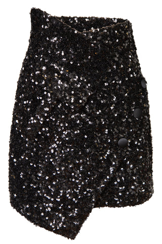 Sequined-Embellished Mini Skirt