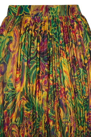 Vintage 1980's Pleated Midi Skirt Skirts Lanvin   