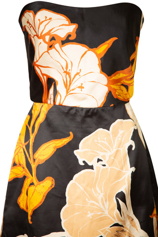 Cosmic Origin Floral Print Satin Mini Dress | new with tags (est. retail $2,150)