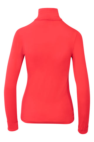 Uni Sous Turtleneck Top in Red