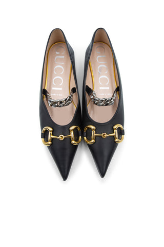 by Alessandro Michele Leather Horsebit Ballet Flats | (est. retail $990) Flats Gucci   