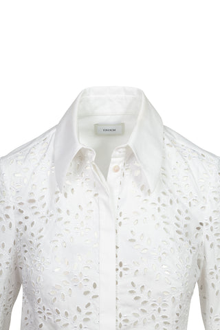 Eyelet Button Down Shirt | (est. retail $1,350) Shirts & Tops Erdem   