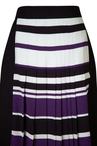 Striped Pleated Mini Skirt Skirts J. Mendel   