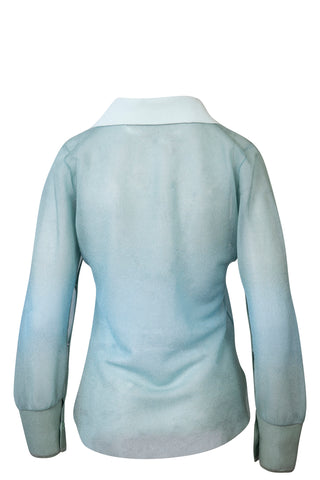 Maliin "Spray Painted" Sheer Shirt | (est. retail $265)