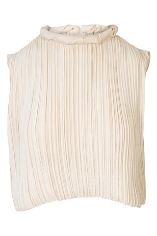 Ziara Pleated Cropped Top | (est. retail $450)