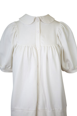 Peter Pan Collared Blouse in White
