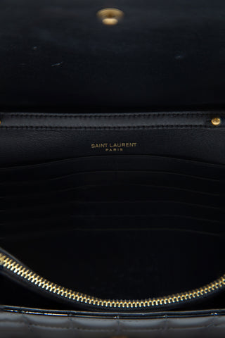 Cassandre Patent Leather Chain Wallet | (est. retail $2,090) Clutches Saint Laurent   