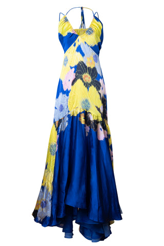Cira Dress in Multi Blue | Pre-Fall '22 Collection |  new with tags (est. retail $1,700)
