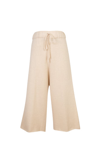 Cashmere & Silk Cropped Drawstring Waist Pant | (est. retail $1,850)