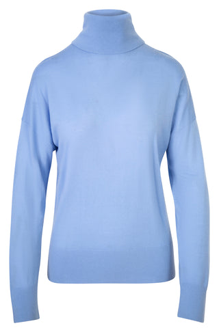 Blue Wool Turtleneck Sweaters & Knits Emilia Wickstead   