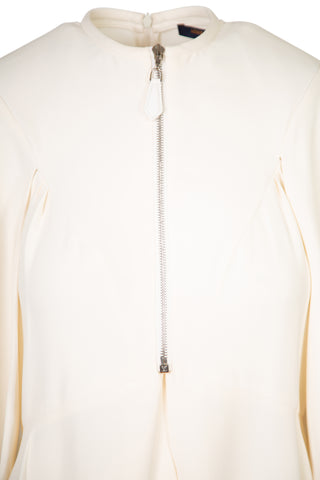Silk Crepe Capelet Sleeve Dress Dresses Louis Vuitton   