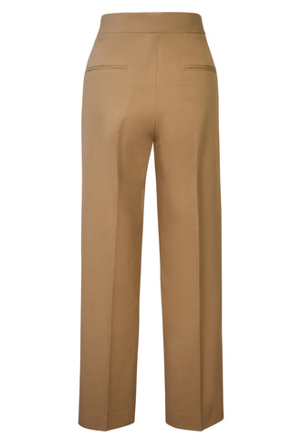 Tan High-Rise Trousers | new with tags