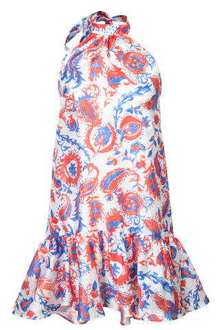 Paisley Printed Halter Mini Dress | new with tags (est. retail $300)