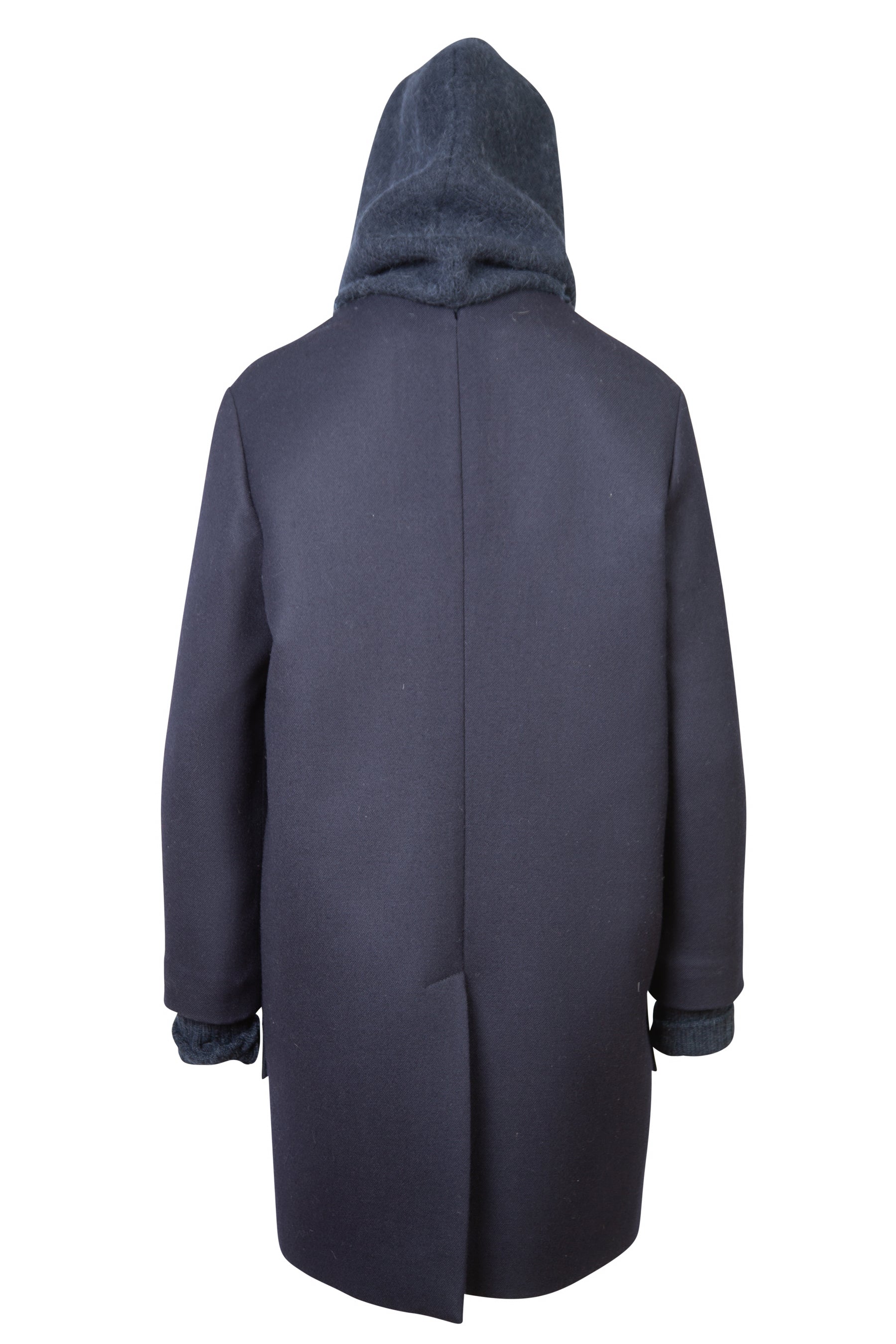 Stella McCartney Navy Wool Hooded Jacket – Dora Maar