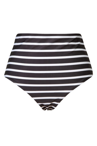 More Joy Logo Breton Stripe Bandeau & High-waisted 2PC Swimsuit Swimwear Christopher Kane   
