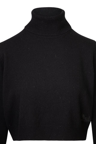 Cashmere Cropped Turtleneck | (est. retail $1,600) Sweaters & Knits Celine   