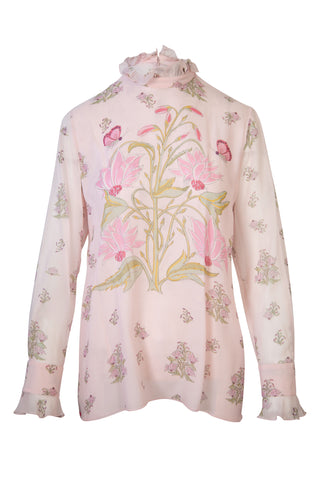 Floral Silk Blouse Shirts & Tops Giambattista Valli   