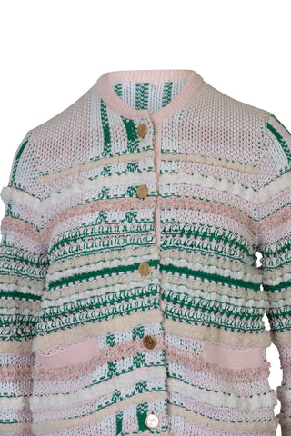 Pink Tweed Crew Neck Jacket | (est. retail $2,590)