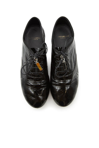 Joker Patent Leather Lace Up Loafers Loafers Saint Laurent   
