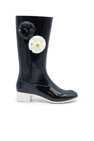 Camellia Rubber Rain Boots