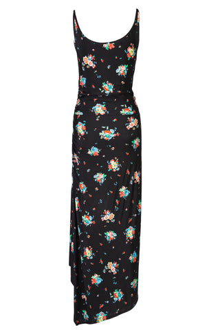Asymmetric Lace Up Floral Print Dress | (est. retail $910)
