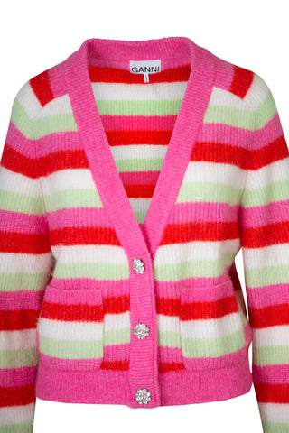 Striped Wool Cardigan | (est. retail $395)