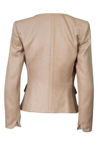 Tan Silk Lined Blazer Jackets Giorgio Armani   