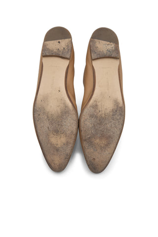 Leather Pointed Toe Flats Flats Bottega Veneta   