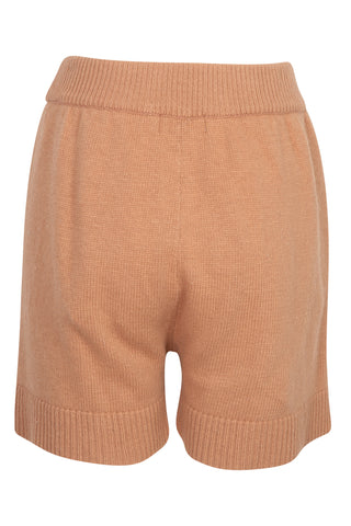 Juno Camel Wool Blend Shorts