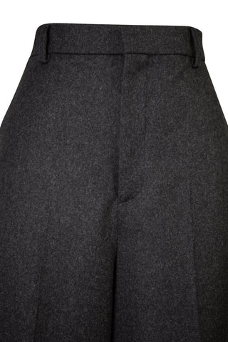 Wool Flannel Cropped Wide Leg Pants Pants Celine   