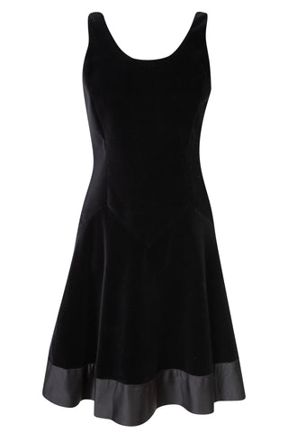 Black Velvet Mini Dress