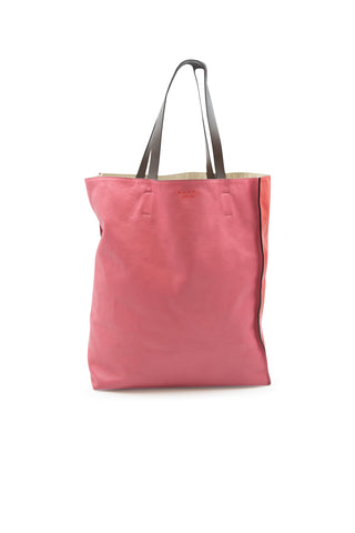 Two-Tone Leather Tote Bag