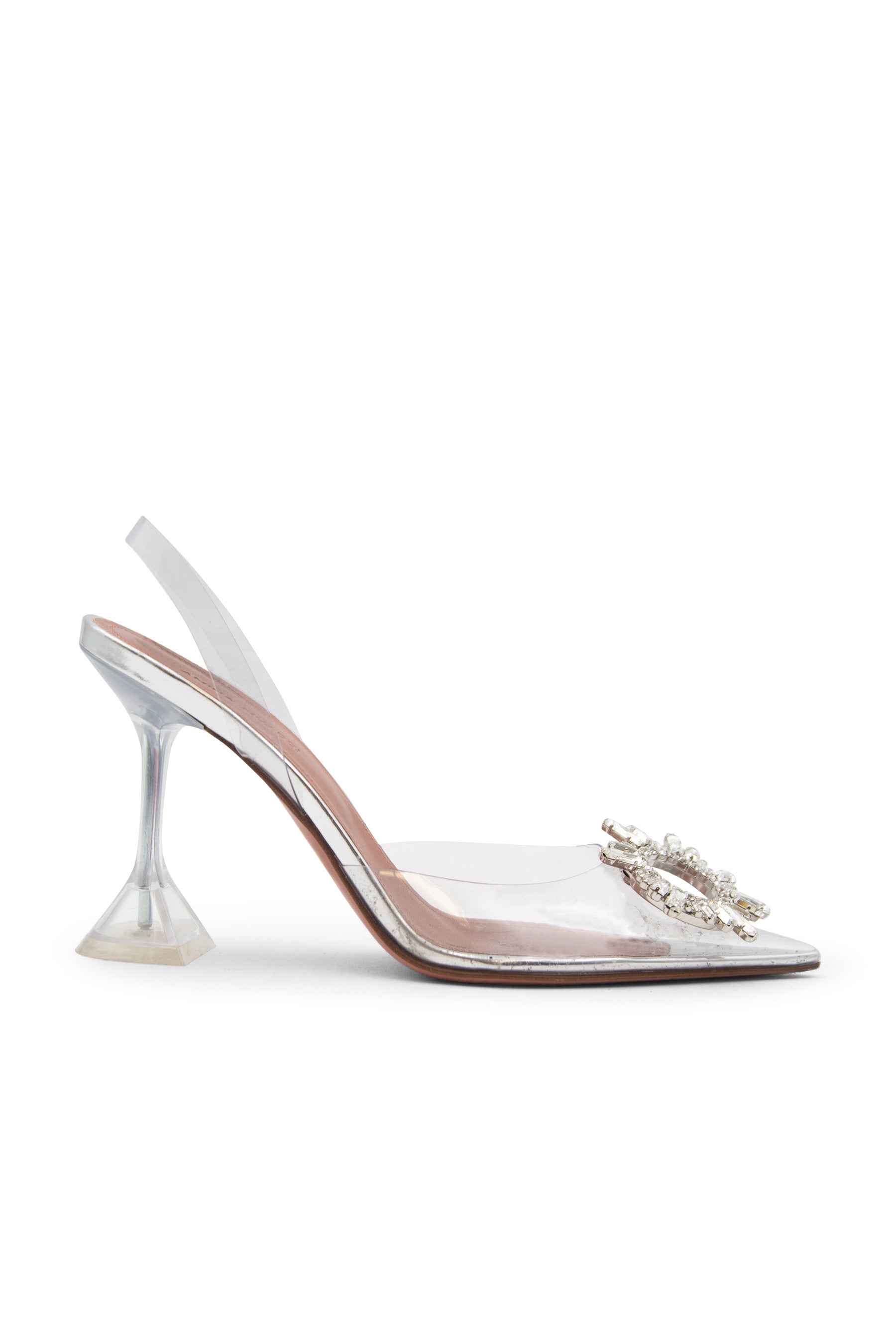 AMINA MUADDI Begum Glass Heel in Transparent