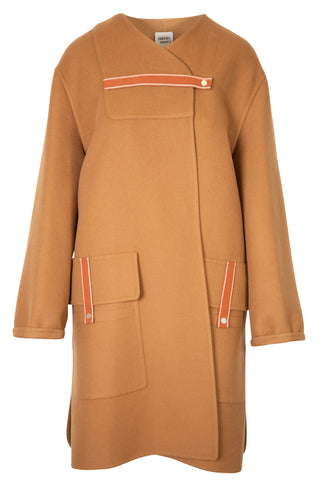 Equestrian-Style Double-Faced Cashmere Jacquard Coat | new with tags (est. retail $5,700) Coats Hermes   