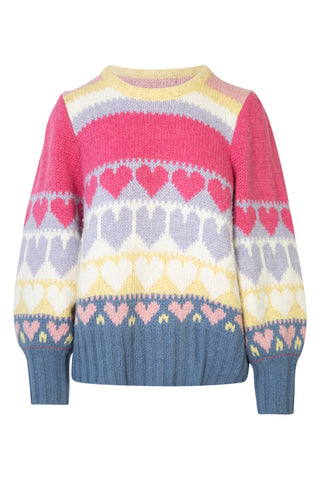 Shirelle Pullover Sweater in Pink Icing