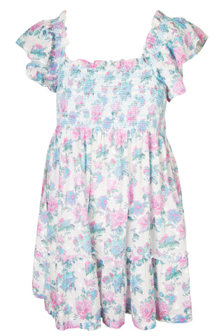 Nadja Smocked Floral Mini Dress | (est. retail $385)