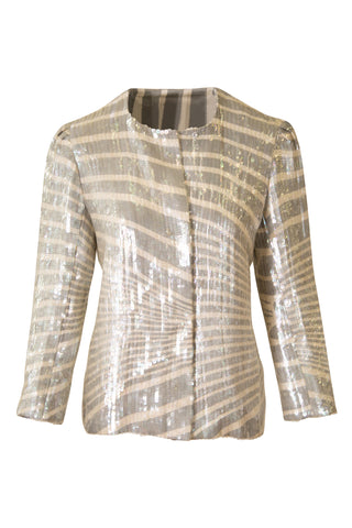 Striped Sequin Jacket