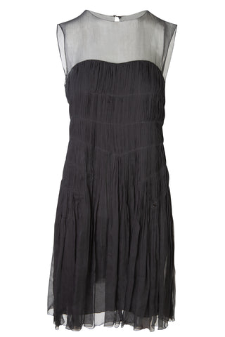 Vintage Silk Crinkle Chiffon Plissé  Dress | Métiers d'Art 2005 Collection | new with tags (est. retail $3,255)