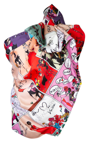 Switchwear Valentine One-Shoulder Printed Mini Dress | (est. retail $800)