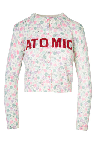 x Vanna Youngstein Atomic Red Floral Long Sleeve Top