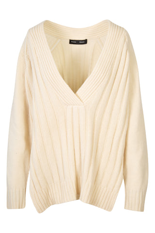 Oversized Wool & Cashmere Deep Vee Sweater | (est. retail $990)
