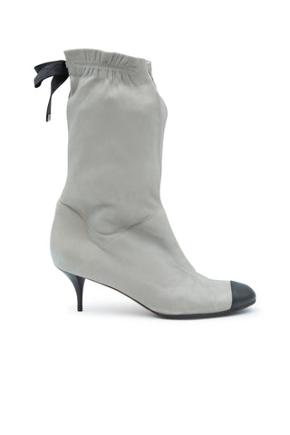 Slouchy Gathered Ribbon Bootie | SS '06 Runway