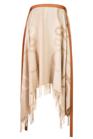 Asymmetric Wool-Cashmere Blend Blanket Skirt | (est. retail $1,425) Skirts Loewe   