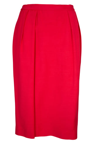 Vintage Red Pencil Skirt Skirts Christian Dior   