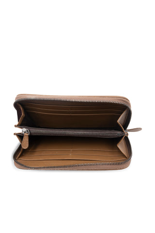 Tan Intrecciato Leather Wallet | (est. retail $490)