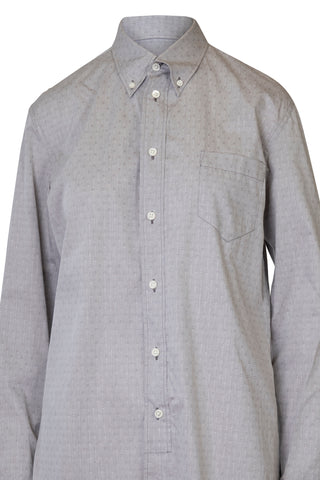 Grey Men's Patterned Button Up Top | new with tags