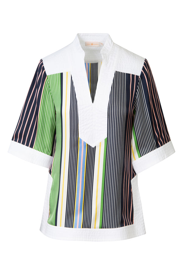 Short Sleeve Stripe Tunic in Field Day Stripe | new with tags (est. retail $328)