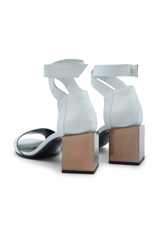 Leather Sandal with Block Heel Sandals Pierre Hardy   