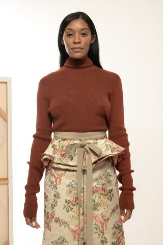 Rust Turtleneck Sweaters & Knits Sally LaPointe   